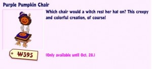 Purple Pumpkin Chair