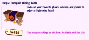 Purple Pumpkin Dining Table