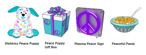 peace puppy webkinz